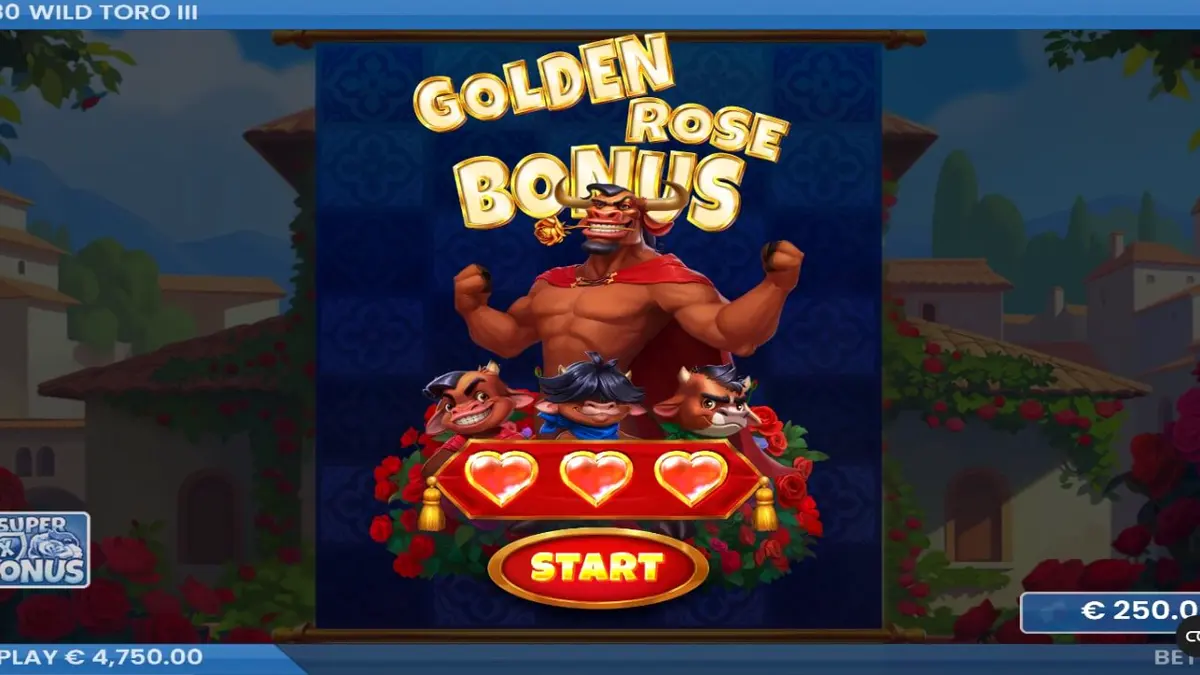 Interface do jogo Wild Toro 3 otimizada para dispositivos móveis em um smartphone